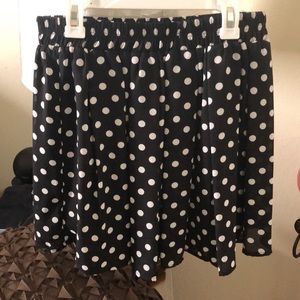 polka dot skirt